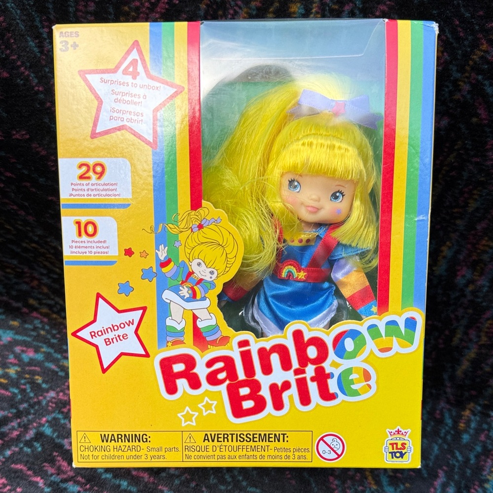 Rainbow Brite 5.5” Doll - 4 Surprises 10 pieces Retro!